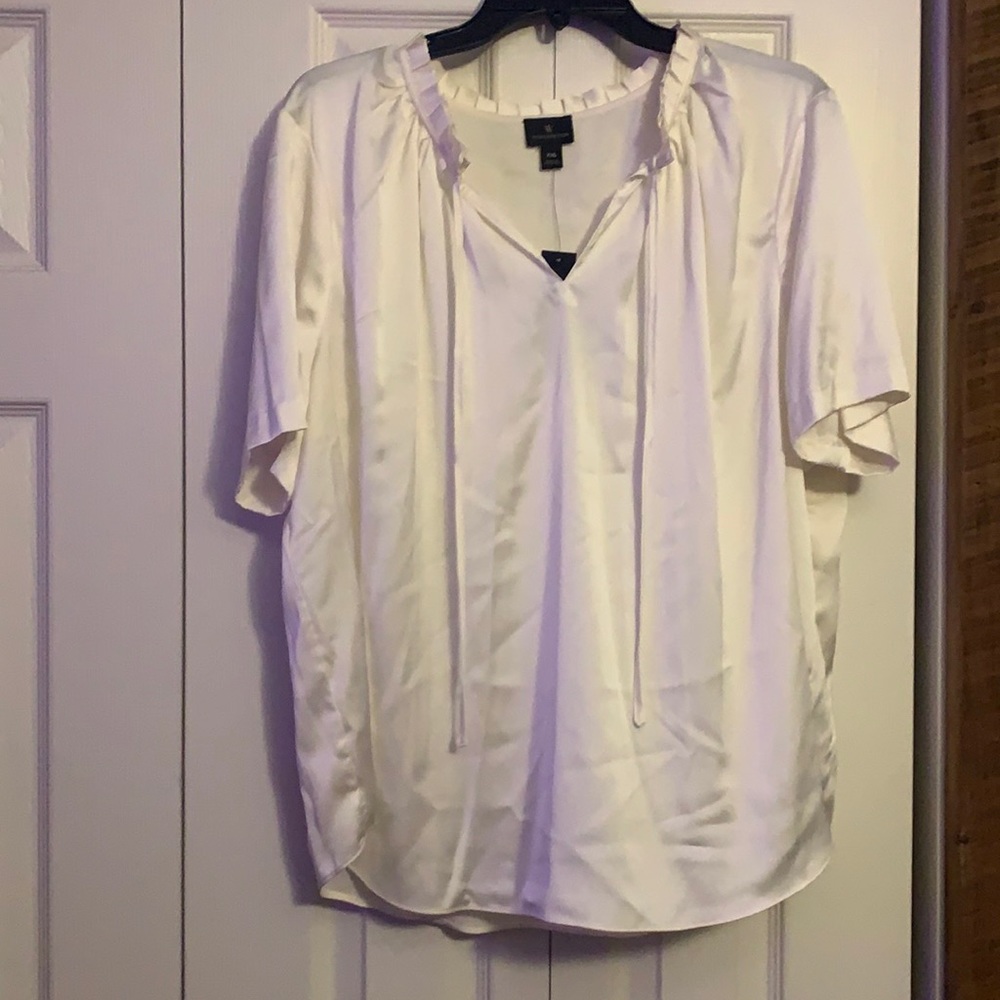 White Silk Blouse